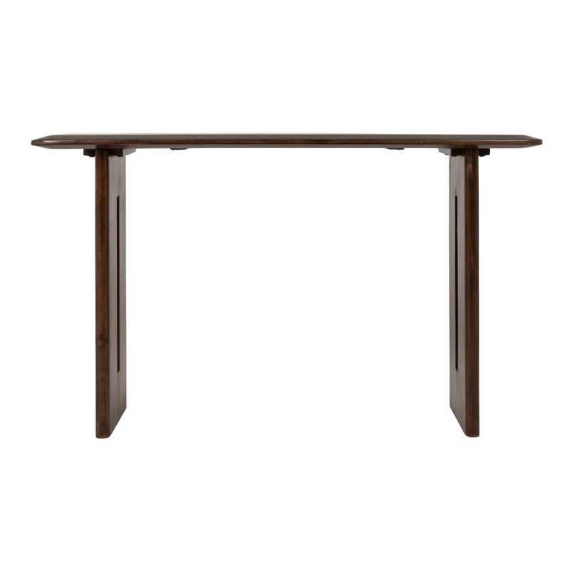Acacia Wood Rectangular Console Table image number 5