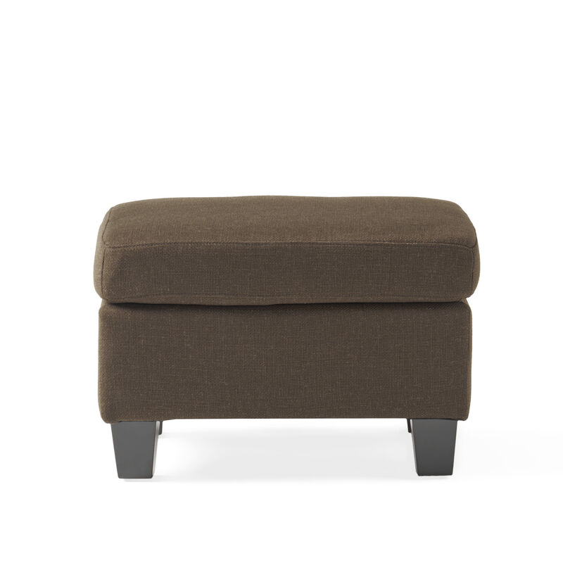 Merax Modern Upholstered Ottoman with Wooden Legs image number 2