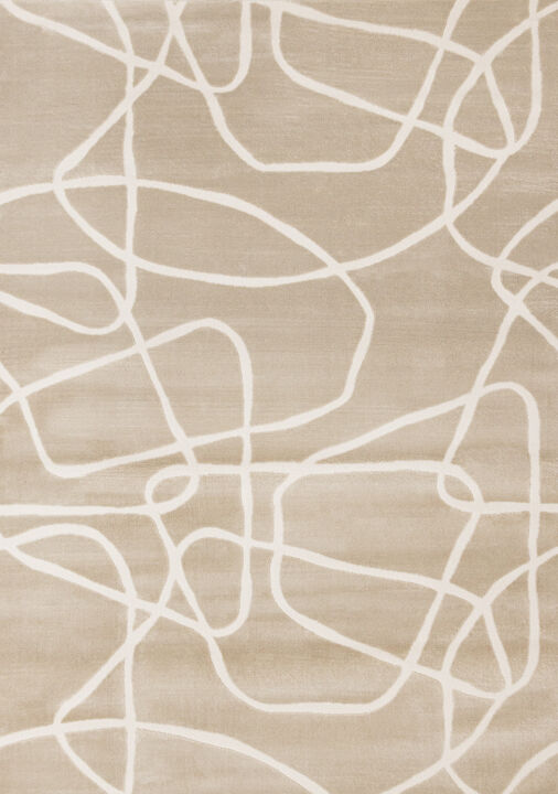 HomeRoots Abstract Area Rug