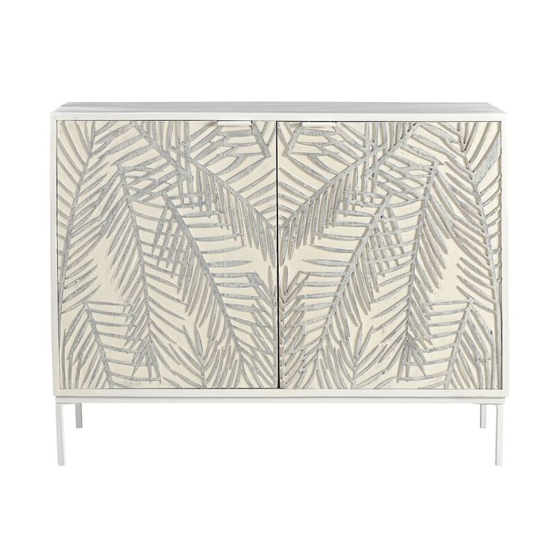 World Interiors Isla 38" Cabinet with Two Doors in Coastal White image number 0