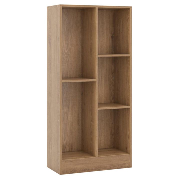Hivvago 41 Inches 5-Cube Floor Bookcase with 2 Anti-Tipping Kits