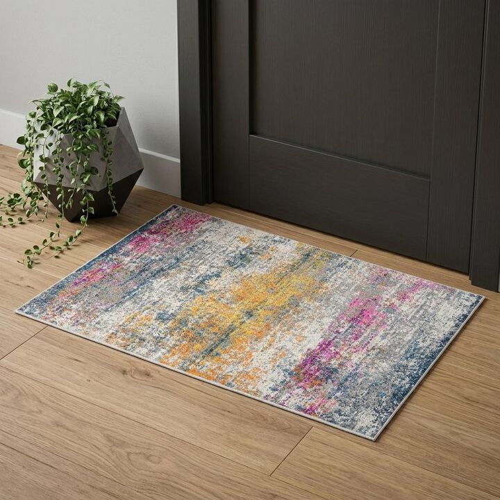 HomeRoots Oriental Hand Woven Area Rug With Fringe
