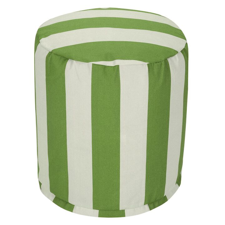 Majestic Home Goods Pouf Vertical Stripe Sage