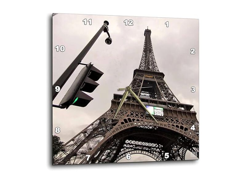Paris France Tour Eiffel Wall Clock 10 Inch Home Decor image number 0