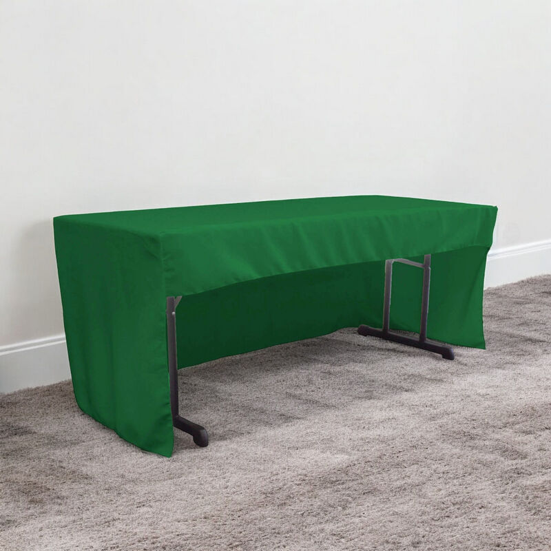 Polyester Poplin Open Back Tablecloth 72x30x30 Inch for Display Tables image number 1