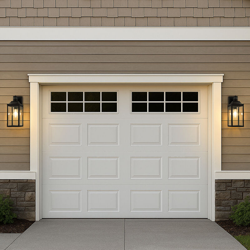 1 Light H16 in. Farmhouse Outdoor Wall Lantern with Motion Sensor in Matte Black Modern Exterior Wall Sconce with Clear Glass for Porch Courtyard image number 3