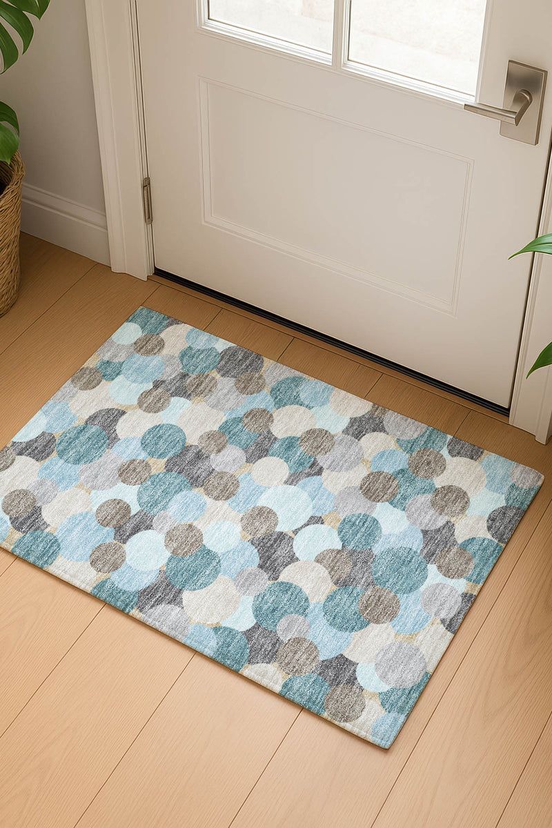 Kenner KN9 Turquoise 3' x 5' Rug image number 2