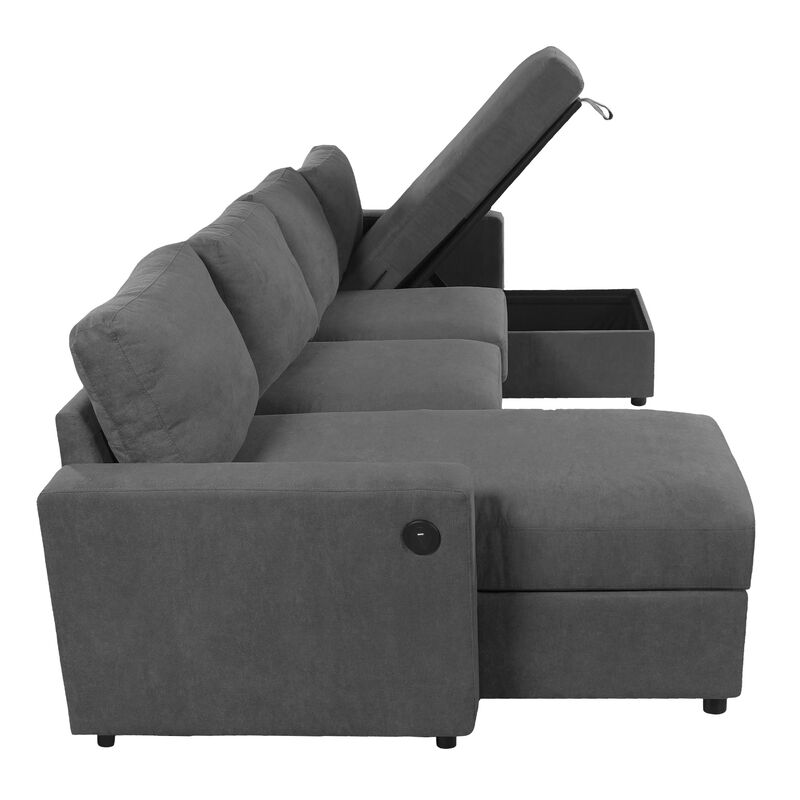 Merax Sectional Sofa Convertible Sectional Sofa U-shaped Sofa
