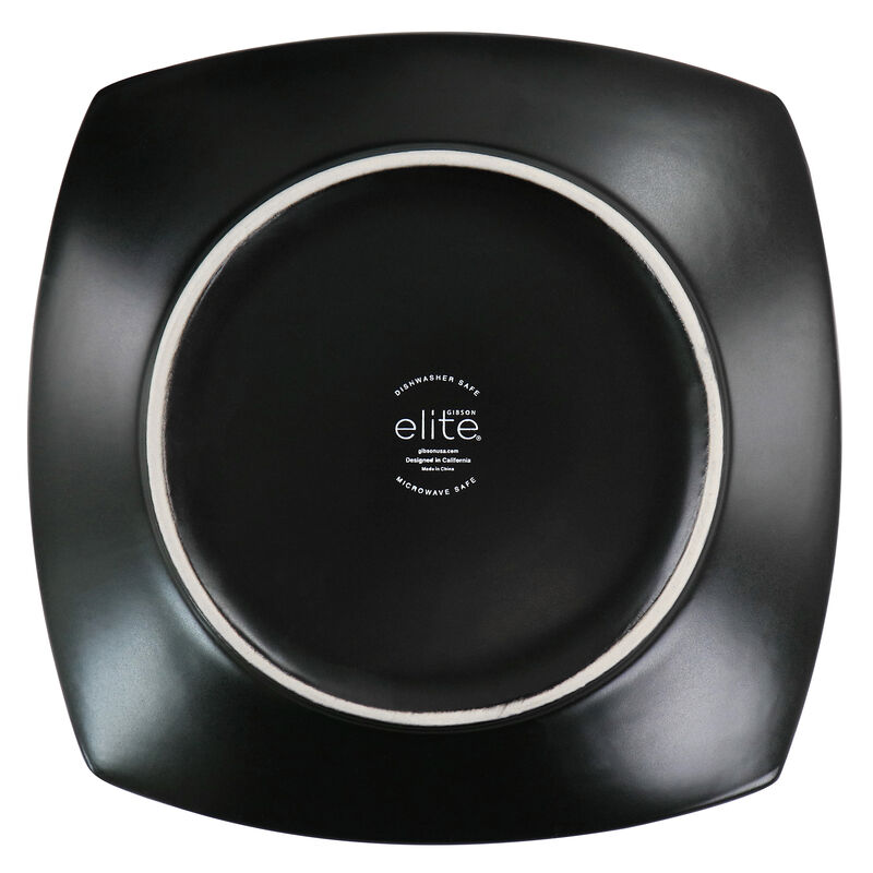 Gibson Elite Soho Lounge 16 Piece Matte Glaze Square Dinnerware Set in Teal image number 8