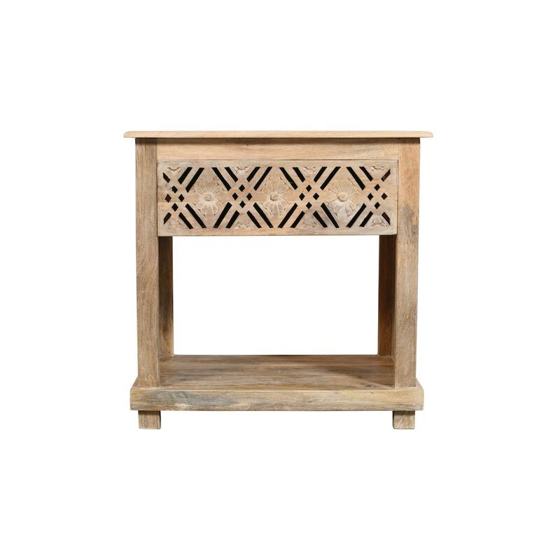 Manny 1-Drawer Nightstand in Natural