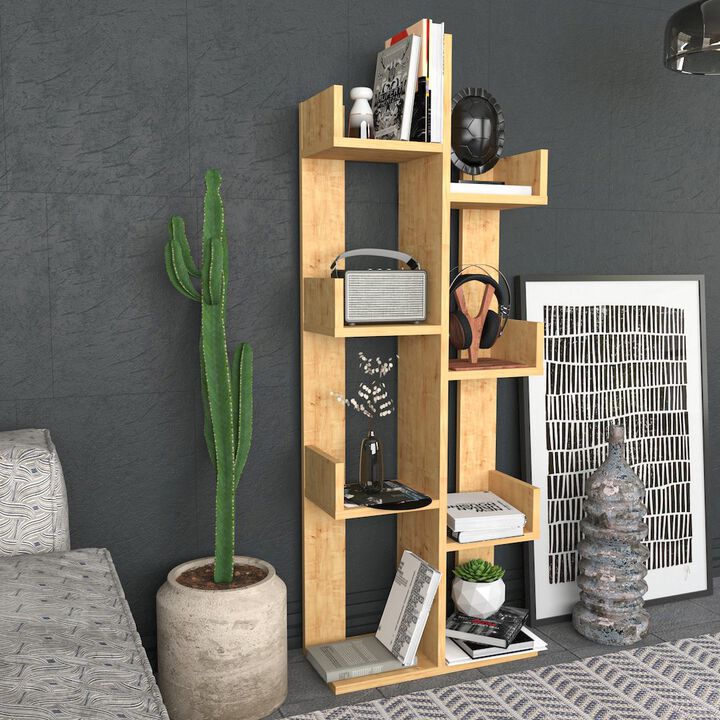 Decorotika Luisa Bookshelf - Sapphire Oak