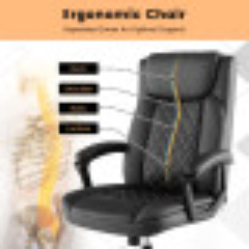 Hivvago High Back Ergonomic Executive Chair with Thick Headrest Cushion