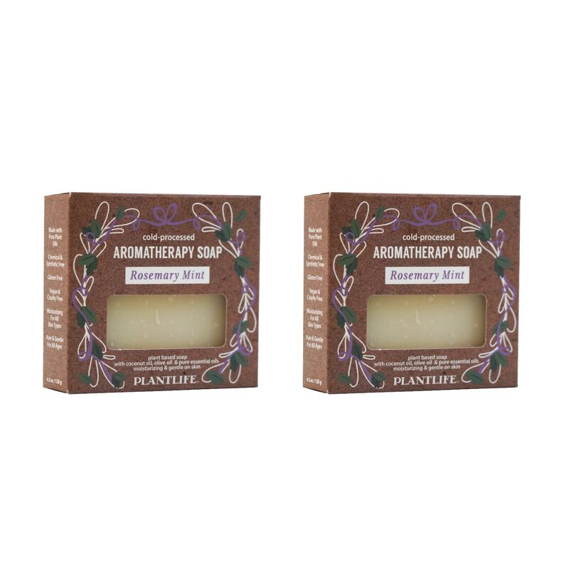 Plantlife Bar Soap - Rosemary Mint 2 Pack image number 2