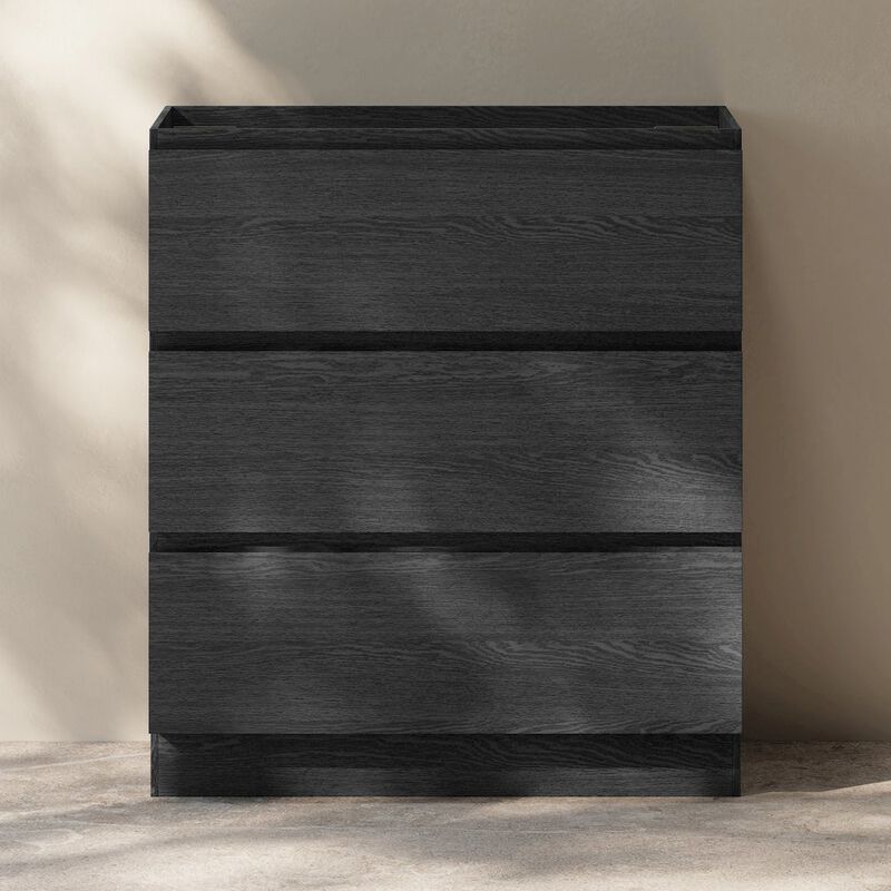 Liberte 30" Freestanding Bathroom Vanity Cabinet without Top in Black Oak image number 2