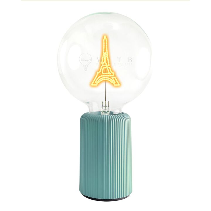Bulb EIFFEL TOWER Amber with Base Table Lamp PORTABLE Pop