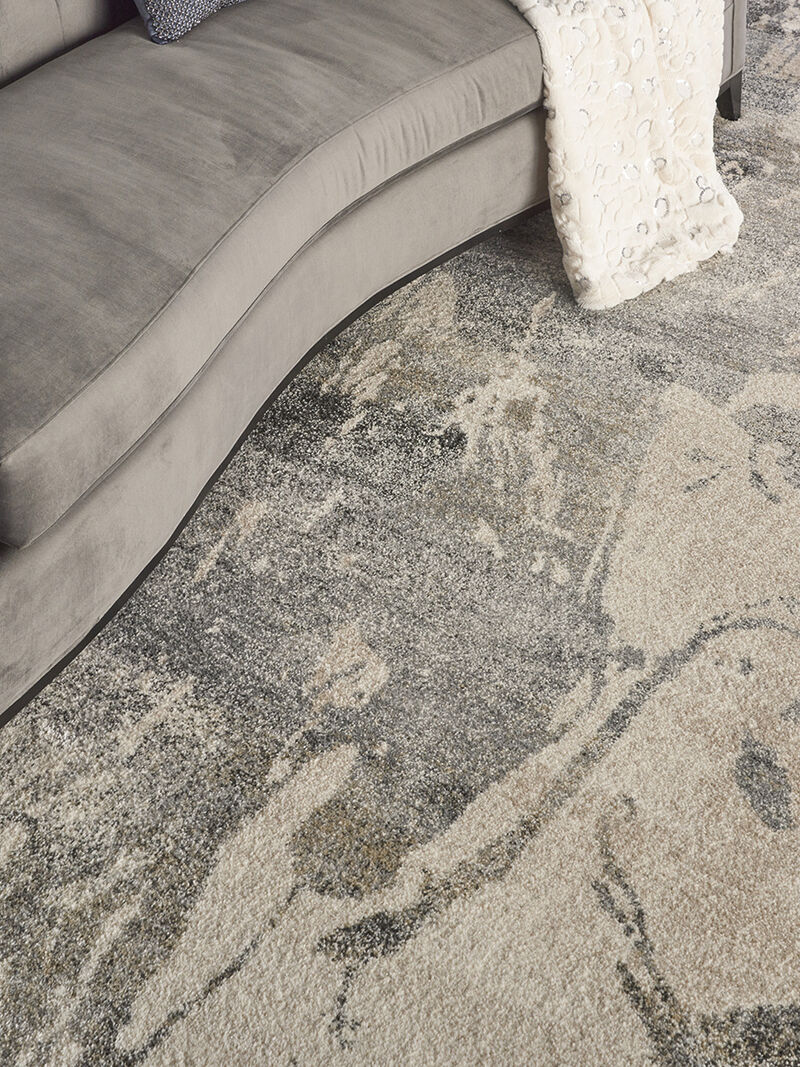Fusion FSS16 Cream/Gray 9'6" x 13' Rug