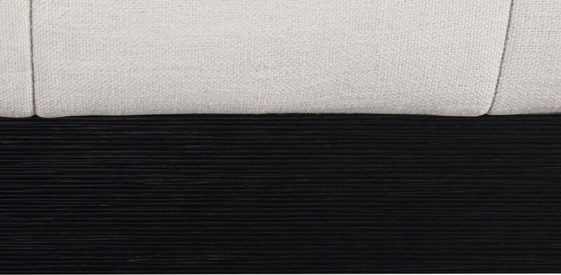 Meridian Furniture Lucia Beige Linen Textured Fabric Queen Bed