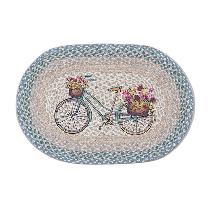 Earth Rugs Op-522 My Bicycle Oval Patch 20 X 30