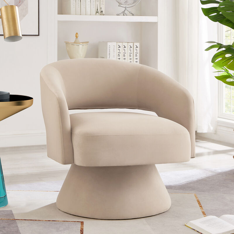Merax Modern Swivel Barrel Chair Accent Chairs