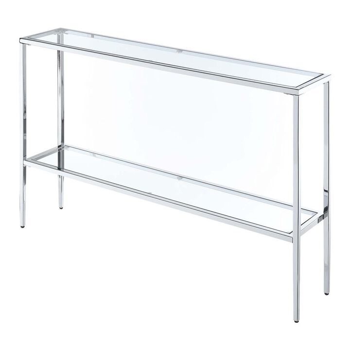 Convenience Concepts Nadia Chrome Console Table
