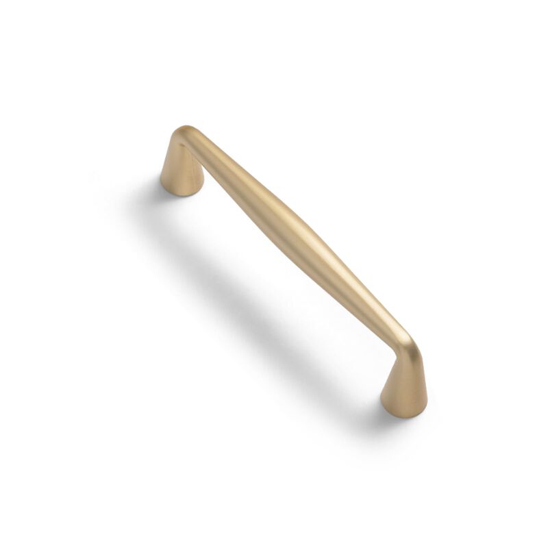 Goo-Ki Brushed Brass Zinc Alloy Cabinet Handles - 3.78''(96mm) Hole Center Affordable Luxury Cabinet Pull Hardware for Bedroom,