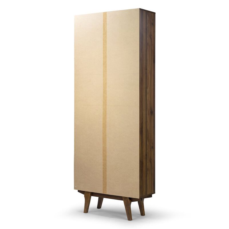 Glamour Home Ansel Bookcase Display Shelf with Storage Cabinet