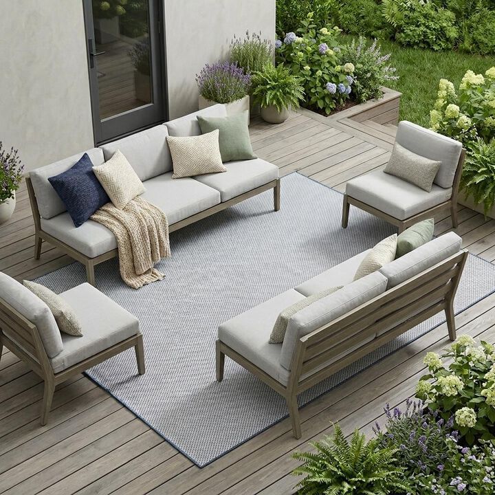 HomeRoots Indoor Outdoor Area Rug