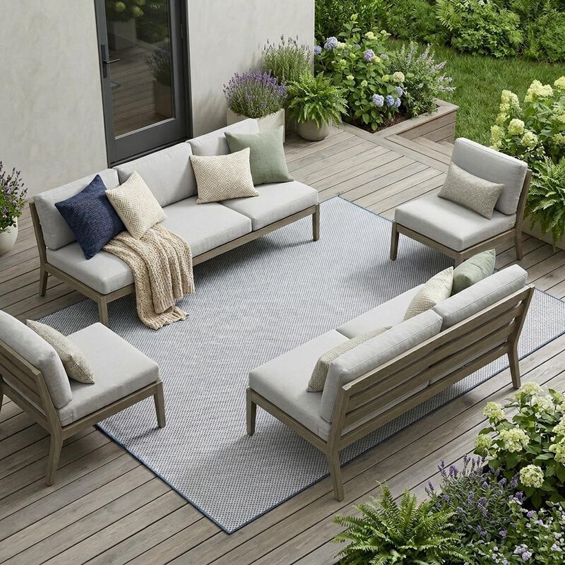 HomeRoots Indoor Outdoor Area Rug image number 1