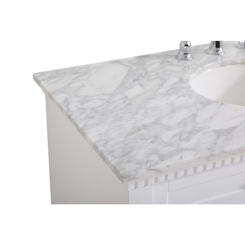 Elegant Kitchen and Bath 42 inch Single bathroom vanity in  White