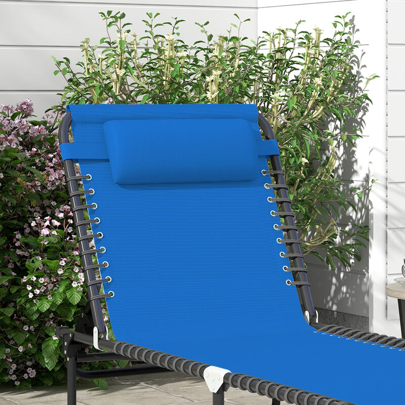 Hivvago Foldable 4-Position Chaise Lounge image number 6