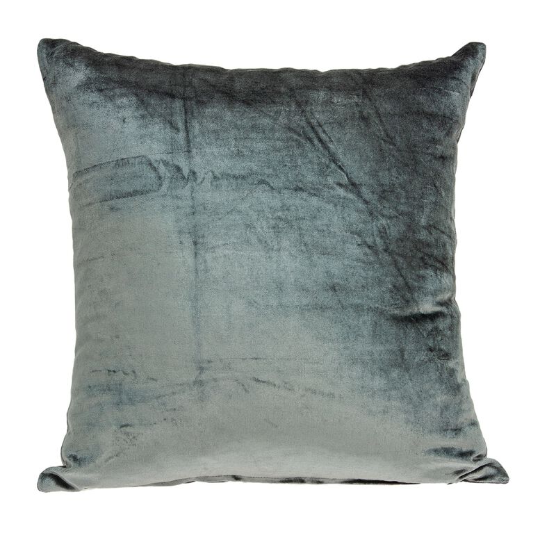 22" Charcoal Cotton Solid Throw Pillow image number 0