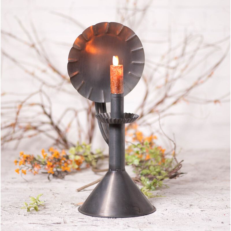 Irvins Country Tinware Hearthside Accent Light In Kettle Black image number 1