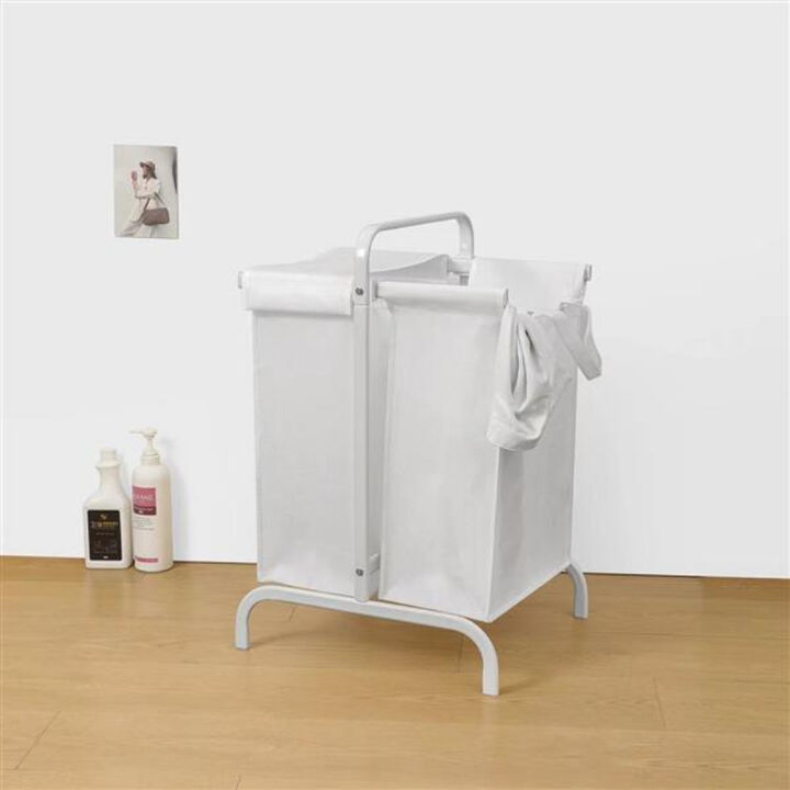 Oxford 2-Tier Laundry Hamper 110L with Lid & Sorting Cards, Large Basket for Clothes and Toys
