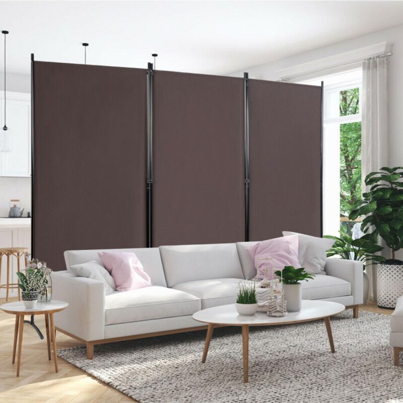 Hivvago 3-Panel Room Divider Folding Privacy Partition Screen for Office Room