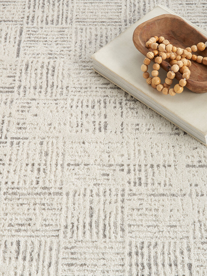 Elation ETN05 Ivory/Gray 5'3" x 7'3" Rug