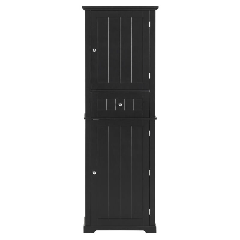 Merax Painted Finish Freestanding Bathroom Storage Cabinet