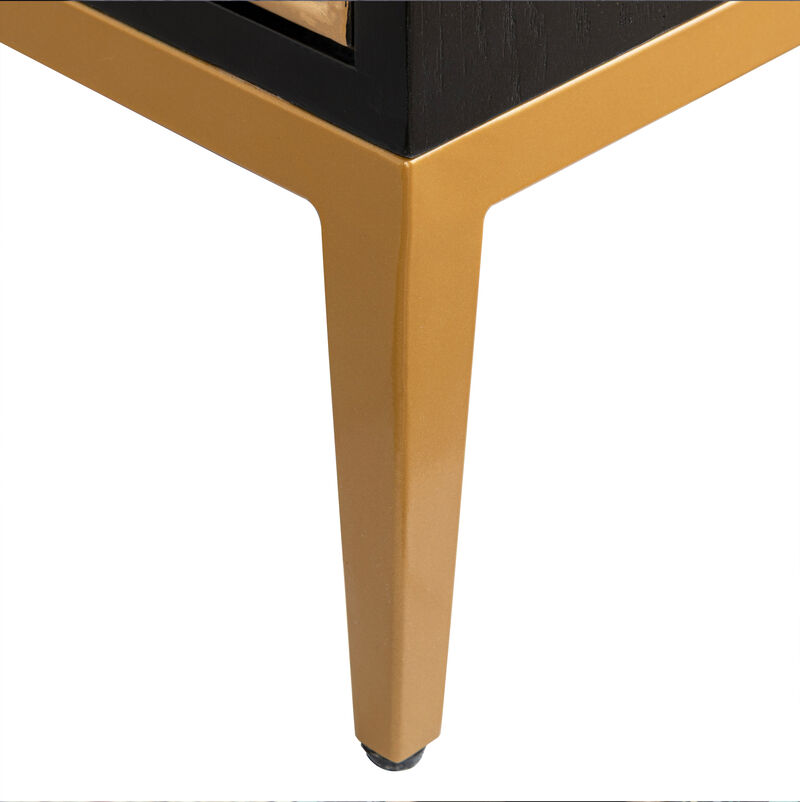 Pasargad Home Solani 4-Door Sideboard with Push-to-Open Credenza image number 7