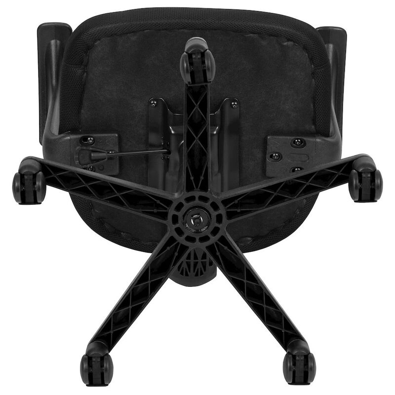 Flash Furniture Fundamentals Mid-Back Black Mesh Swivel Ergonomic Task Office Chair with Arms image number 8