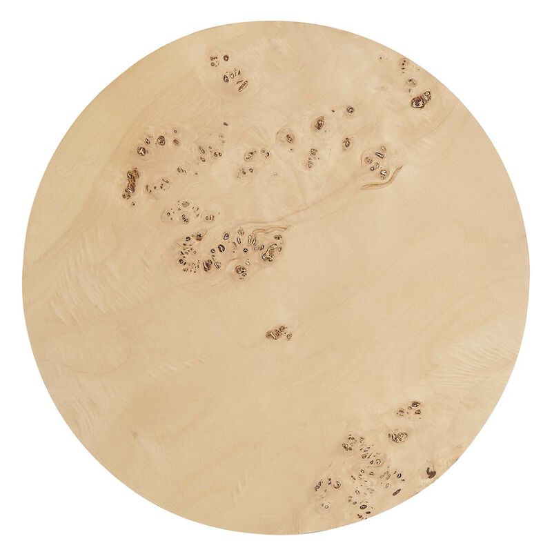 Cosmos 16" Round Burl Wood Side Table image number 4