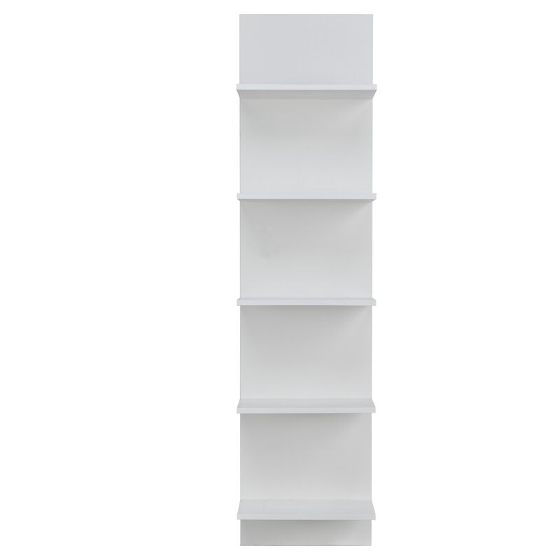 Five-Tier Wide Column Wall Shelf