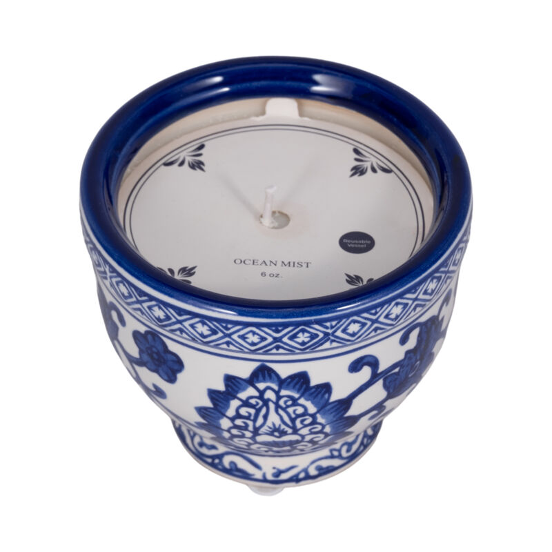 4" Bowl Chinoiserie Candle image number 2