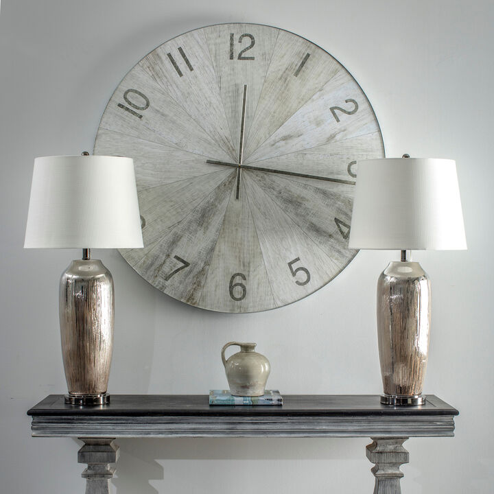 Matte Oak Wall Clock