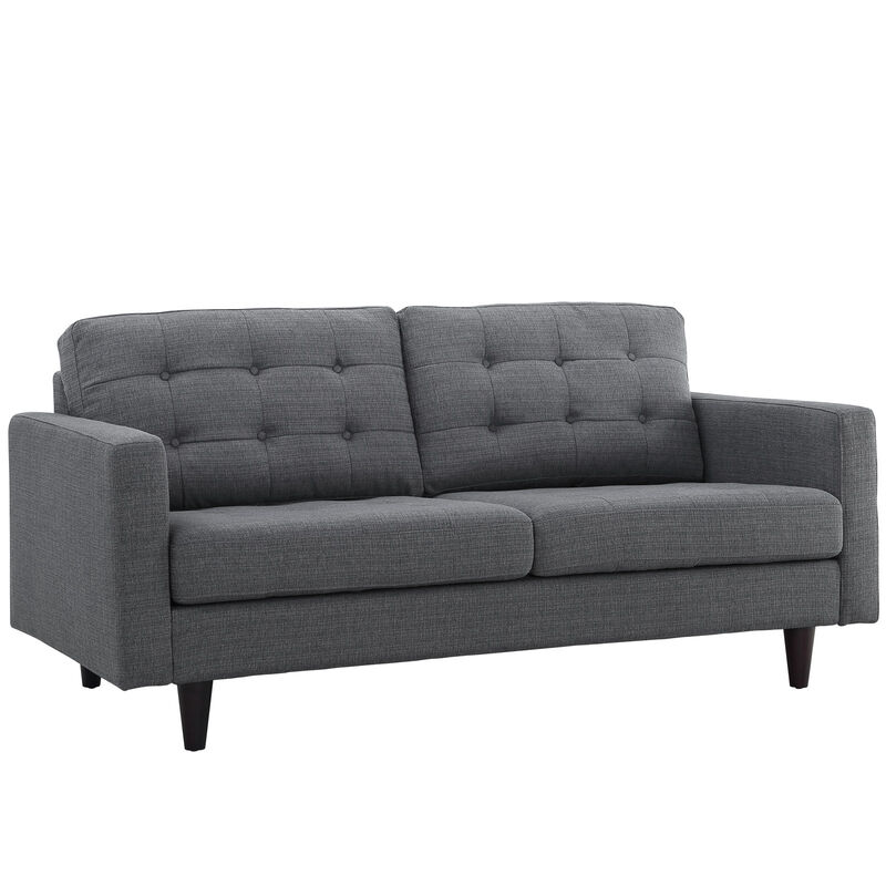 Empress Upholstered Fabric Loveseat image number 2