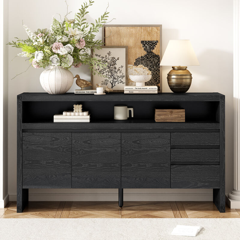 Merax 3-Door Sideboard with 3 Drawers