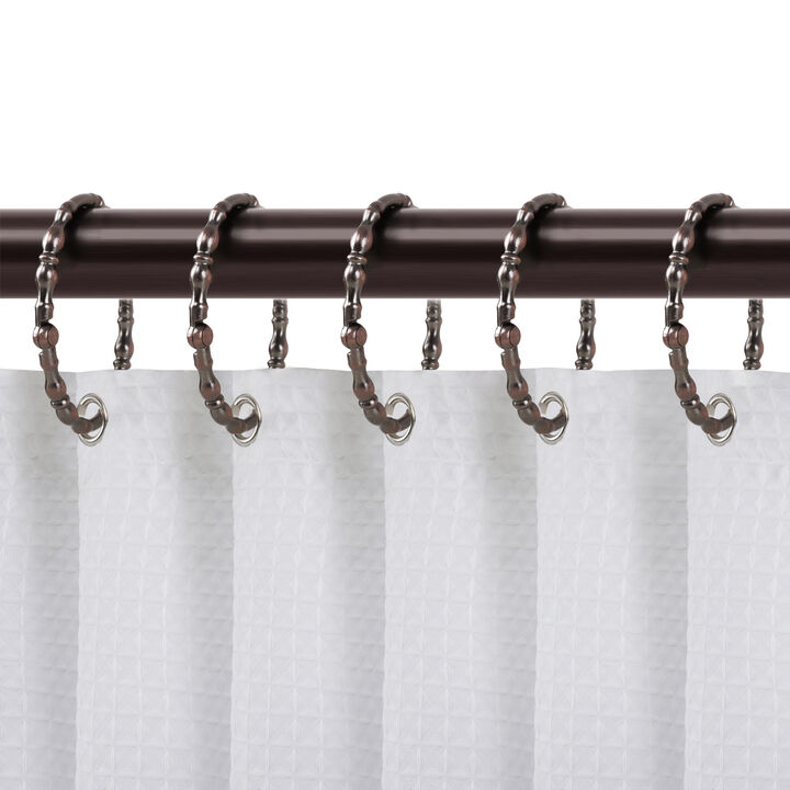 Utopia Alley Rust-Proof Zinc Shower Curtain Hooks with Closed Loop, Shower Hooks Hangers for Bathroom, Kitchen Utensils, Curtains, Clothing, Towels etc - Set of 12