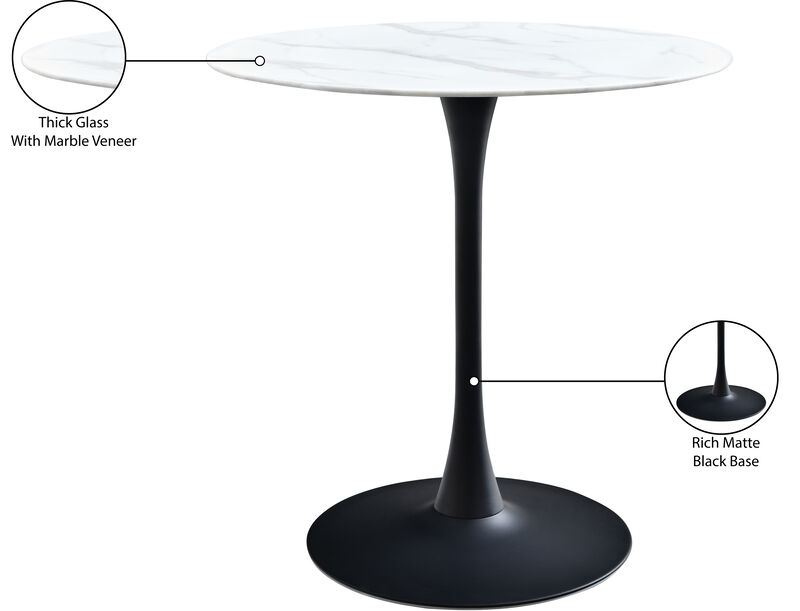Meridian Furniture Tulip Matte Black Counter Height Table image number 4