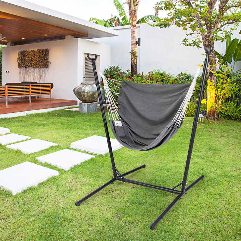 6-Position Hammock Chair with Stand for Adjustable Comfort and Relaxation