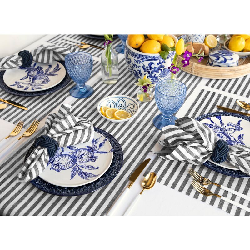 Christmas Linen Table Runner - Amalfi Stripe, Solino Home