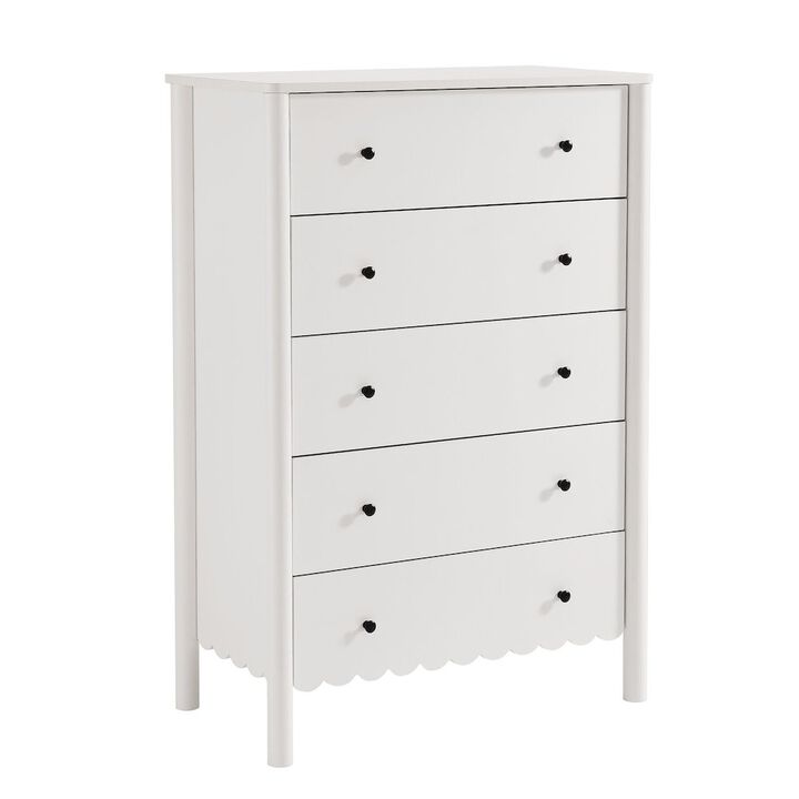 Emmeline Scalloped 5-Drawer Chest
