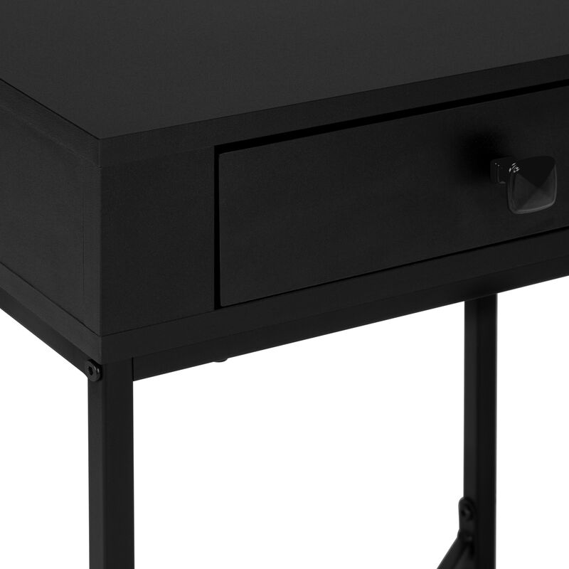 Monarch Specialties I 3542 Accent Table, Side, End, Nightstand, Lamp, Storage Drawer, Living Room, Bedroom, Metal, Laminate, Black, Contemporary, Modern image number 8